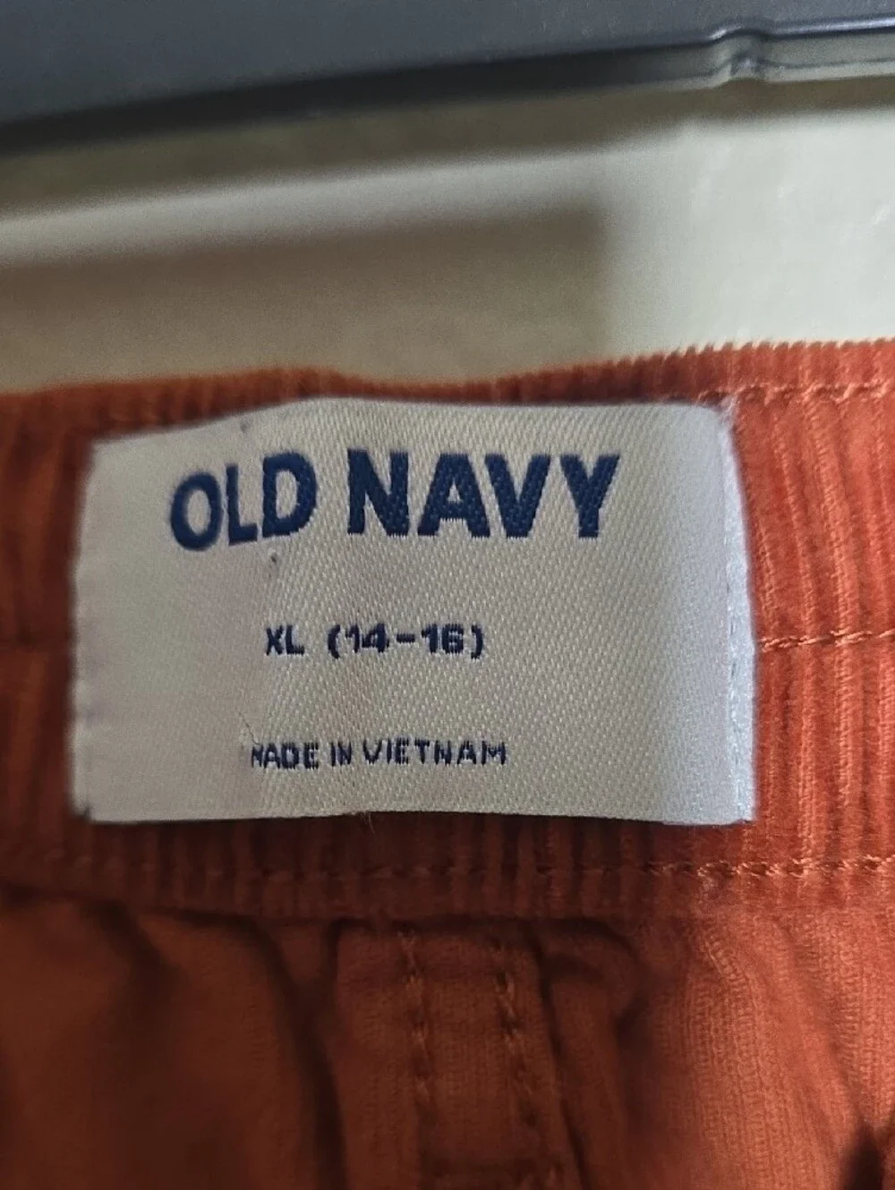 Old Navy Rust Orange Corduroy A-Line Skirt